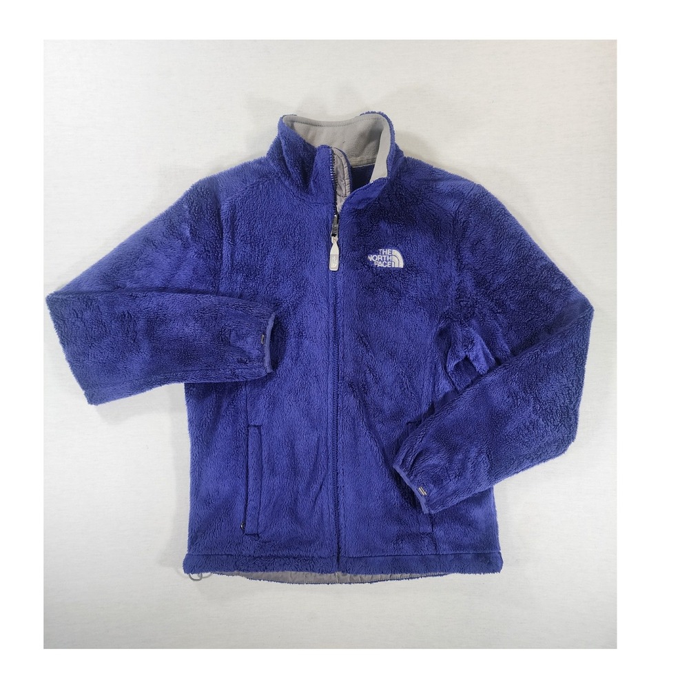 The North Face Osito Y2K Fleece Jacket Womens Small Purple Full Zip Soft Fuzzy